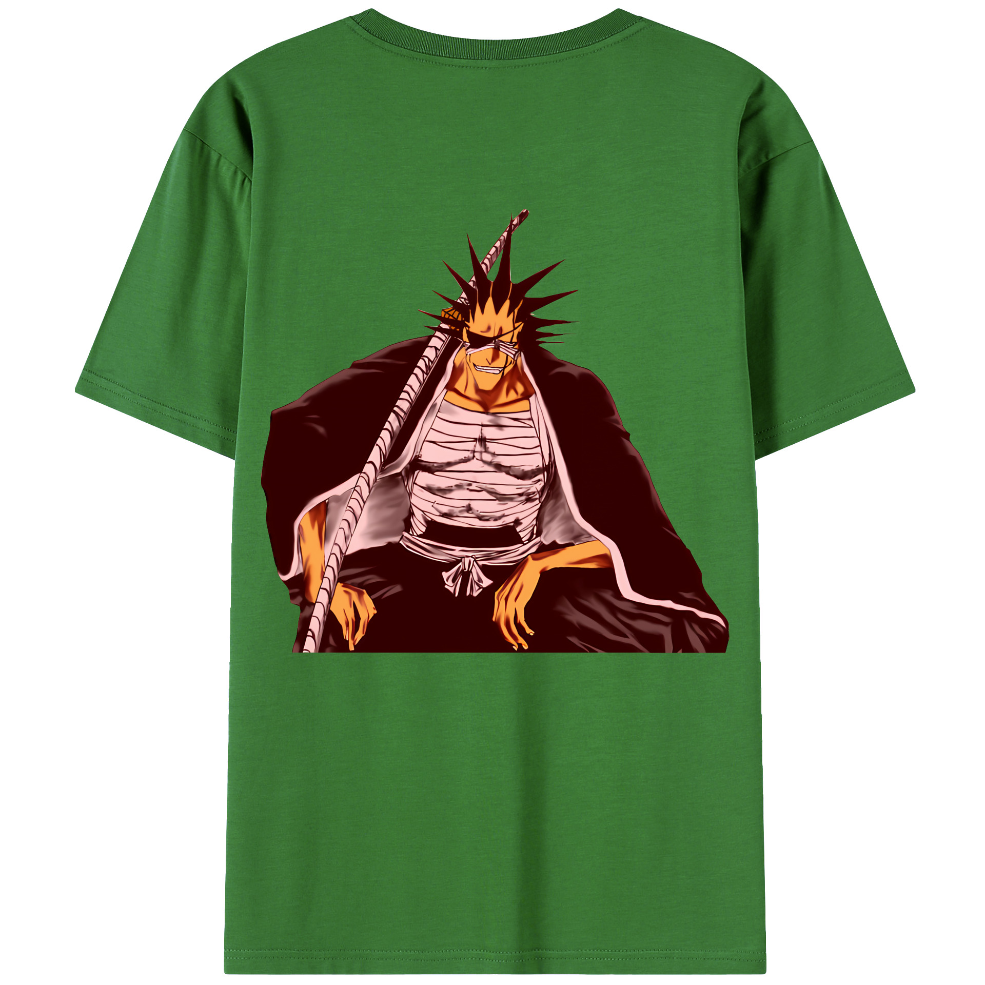（画像用） ブリーチ ざらき けんぱち BLEACH Zaraki Kenpachi レディース半袖Tシャツ(バックプリント)